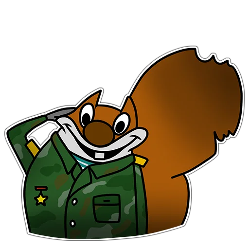 👨‍✈️ Стикер «Squirrels» для Telegram