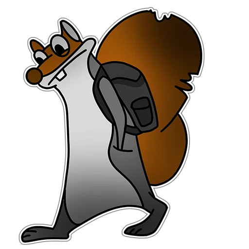 🚶 Стикер «Squirrels» для Telegram