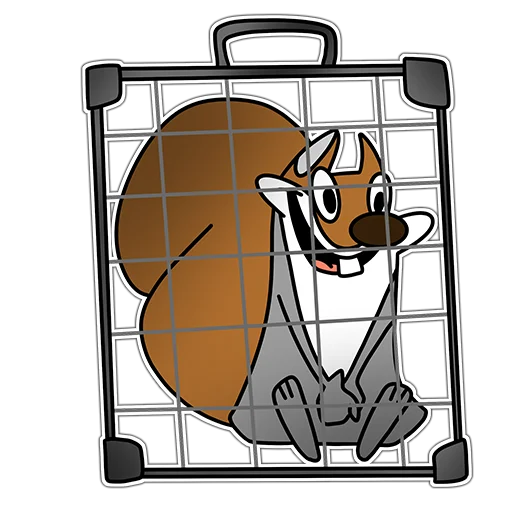 🏠 Стикер «Squirrels» для Telegram