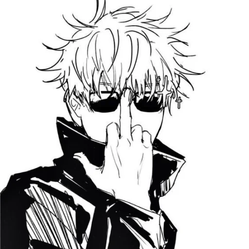🖕 Стикер «Gojo Satoru Jujutsu Kaisen» для Telegram