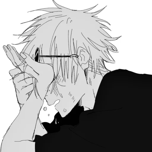😭 Стикер «Gojo Satoru Jujutsu Kaisen» для Telegram