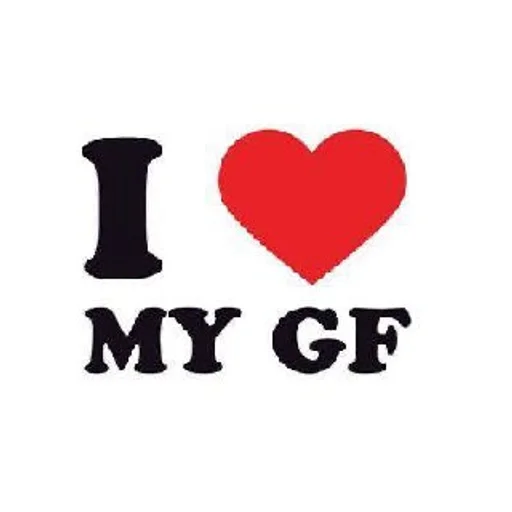 ❤️ Стикер «i love my wife» для Telegram