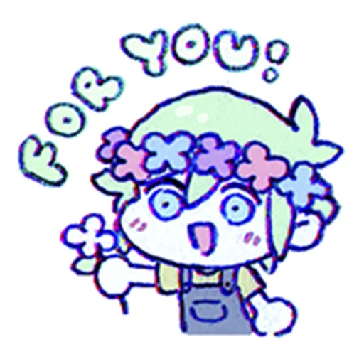 🌸 Стикер «i love omori sm» для Telegram