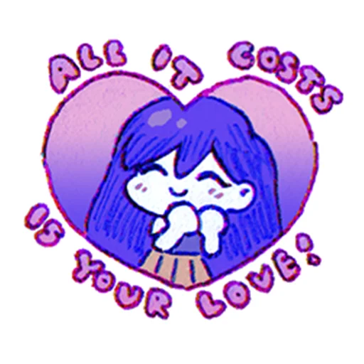 ❤️ Стикер «i love omori sm» для Telegram