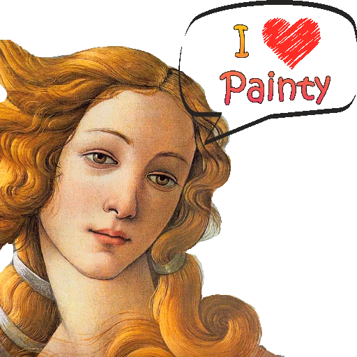 ❤ Стикер «paintyparty» для Telegram