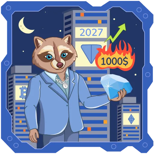 🔥 Стикер «Я люблю TON» для Telegram