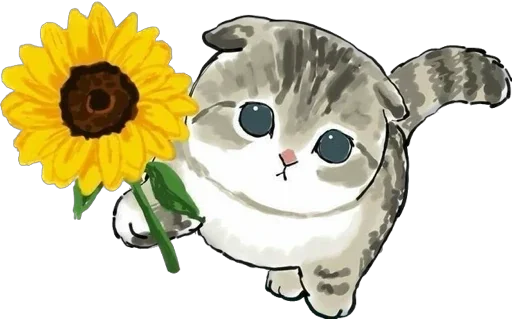🌻 Стикер «котики для котика» для Telegram