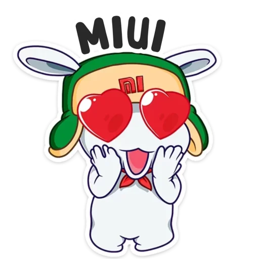 📱 Стикер «Кролик Mi» для Telegram