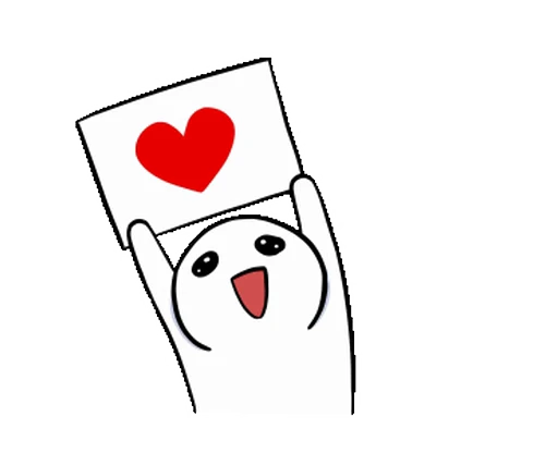❤ Стикер «I Love You My Bias» для Telegram