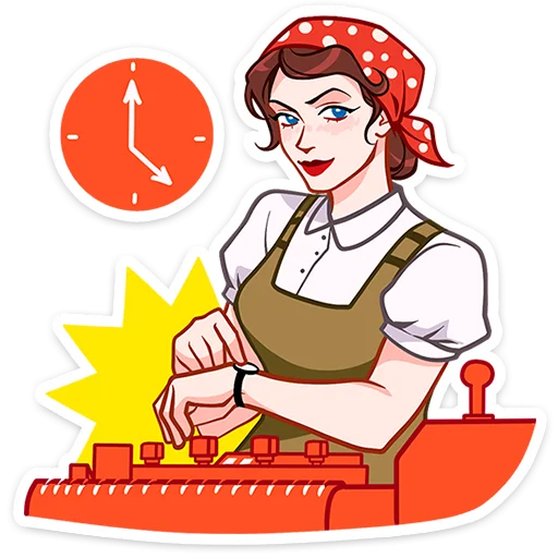 🕐 Стикер «Илья и Анфиса» для Telegram
