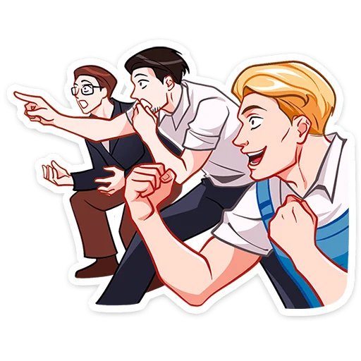 💪 Стикер «Илья и Анфиса» для Telegram