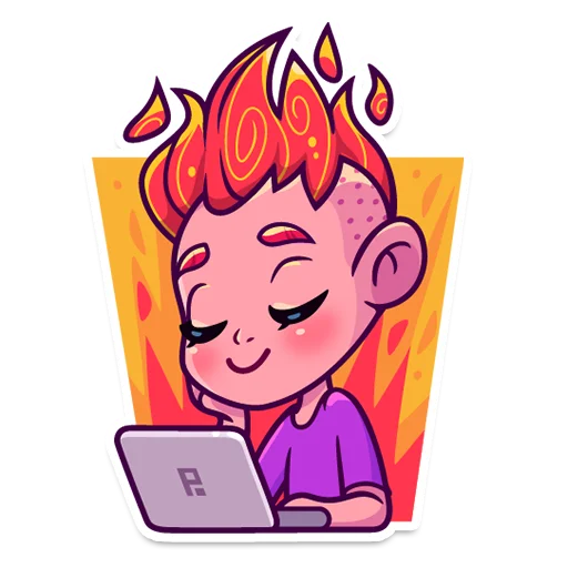 🔥 Стикер «im_fine» для Telegram