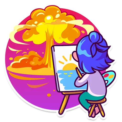 🎨 Стикер «im_fine» для Telegram