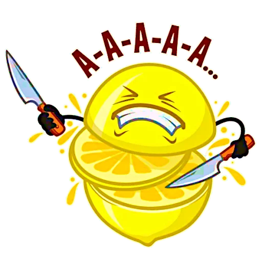 🗡 Стикер «Те самые имбирь с лимоном» для Telegram