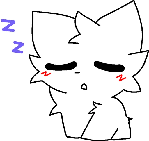 😴 Стикер «Silly cat» для Telegram