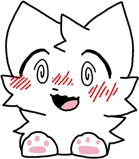 ☺️ Стикер «Silly cat» для Telegram