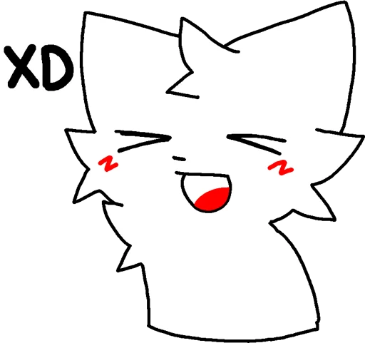 😆 Стикер «Silly cat» для Telegram