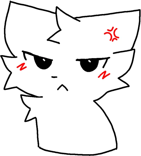 😠 Стикер «Silly cat» для Telegram