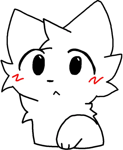 😧 Стикер «Silly cat» для Telegram