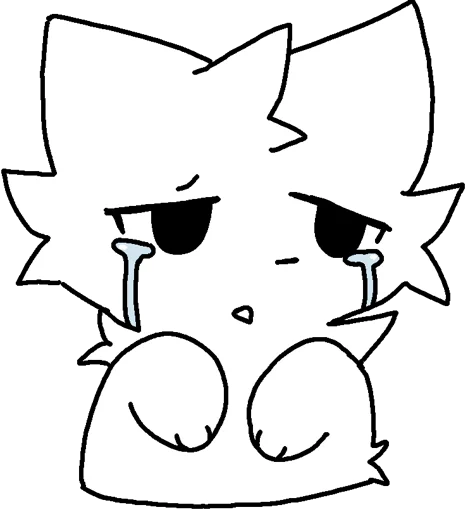 😭 Стикер «Silly cat» для Telegram