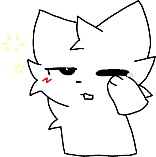 🥱 Стикер «Silly cat» для Telegram