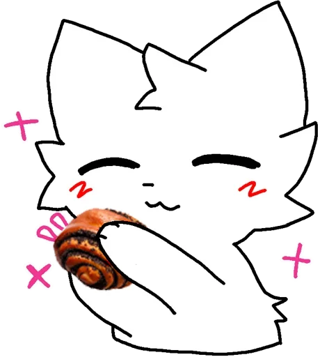 🍞 Стикер «Silly cat» для Telegram