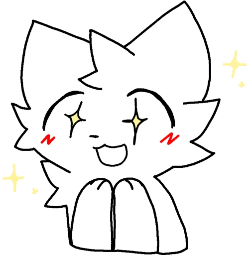 🤩 Стикер «Silly cat» для Telegram