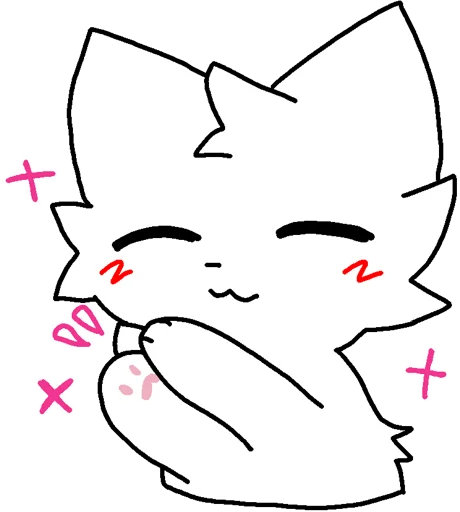 👏 Стикер «Silly cat» для Telegram