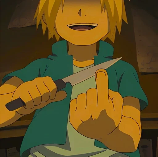 🔪 Стикер «Edward Elric» для Telegram