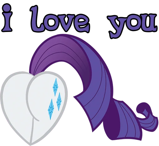 ❤️ Стикер «Im Rarity» для Telegram