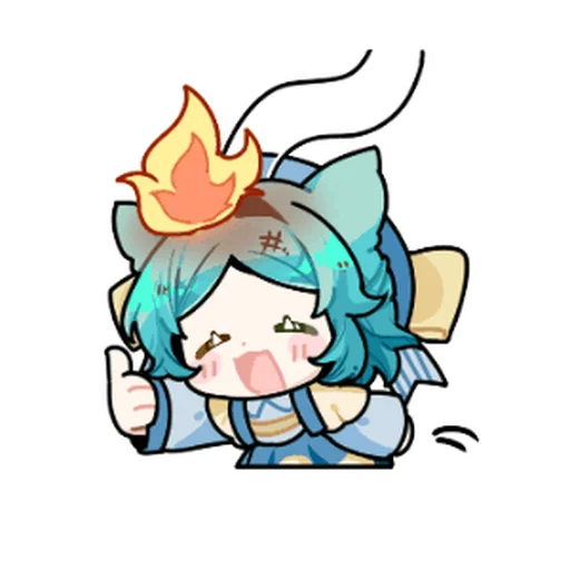 👧 Стикер «缪安可» для Telegram