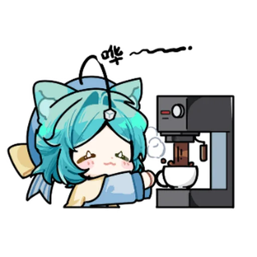 ☕ Стикер «缪安可» для Telegram
