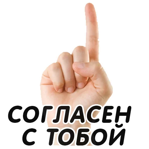 👆 Стикер «Указательный Палец» для Telegram