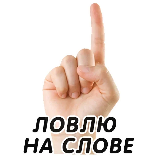 👆 Стикер «Указательный Палец» для Telegram