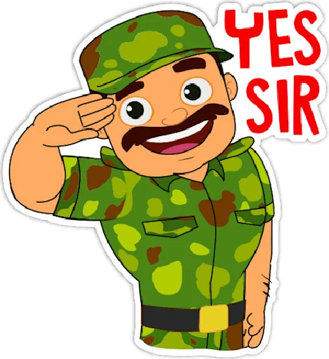 🇮🇳 Стикер «Indian Army •» для Telegram