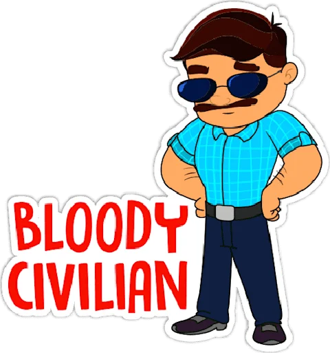 🇮🇳 Стикер «Indian Army •» для Telegram