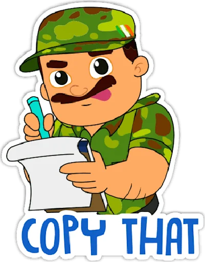 🇮🇳 Стикер «Indian Army •» для Telegram