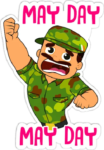 🇮🇳 Стикер «Indian Army •» для Telegram