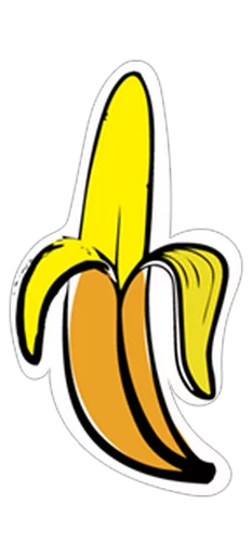 🍌 Стикер «Нескромные валентинки» для Telegram