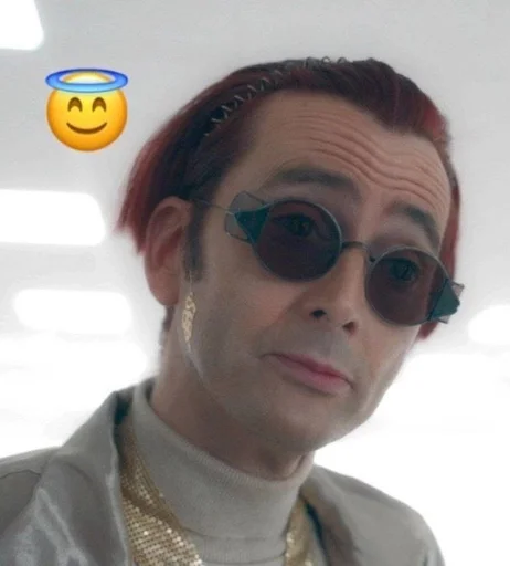 😇 Стикер «Good omens» для Telegram
