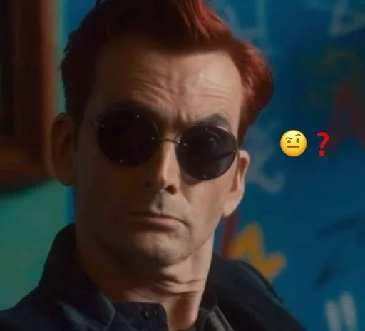 🤨 Стикер «Good omens» для Telegram