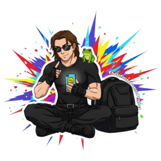📲 Стикер «Infinite battle project» для Telegram