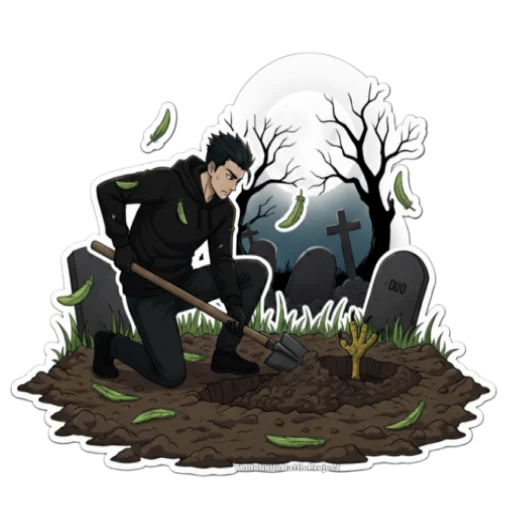 🪦 Стикер «Infinite battle project» для Telegram