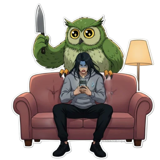 😨 Стикер «Infinite battle project» для Telegram