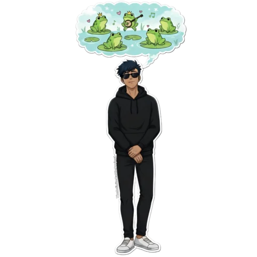 🐸 Стикер «Infinite battle project» для Telegram