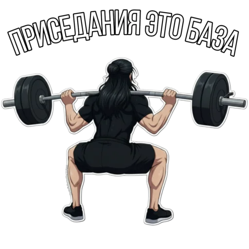 🏋‍♂ Стикер «Infinite battle project» для Telegram
