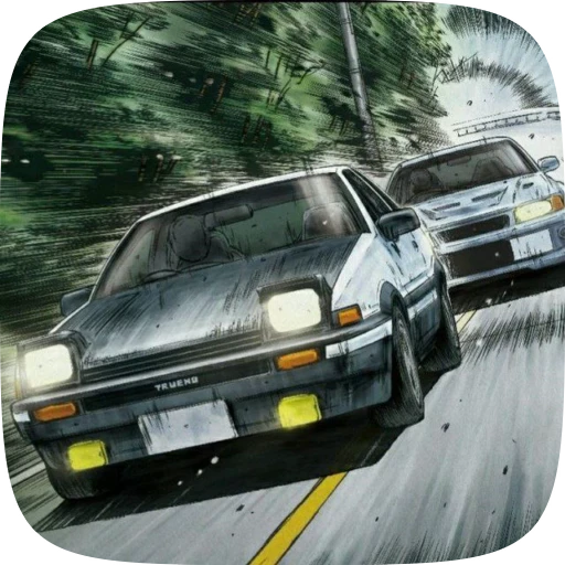 🚓 Стикер «Initial D» для Telegram