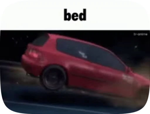 🚗 Стикер «Initial D» для Telegram