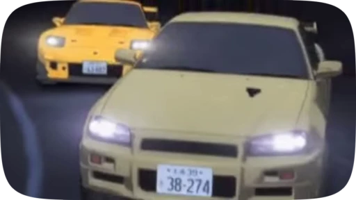 🚕 Стикер «Initial D» для Telegram