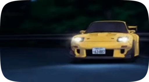 🚕 Стикер «Initial D» для Telegram
